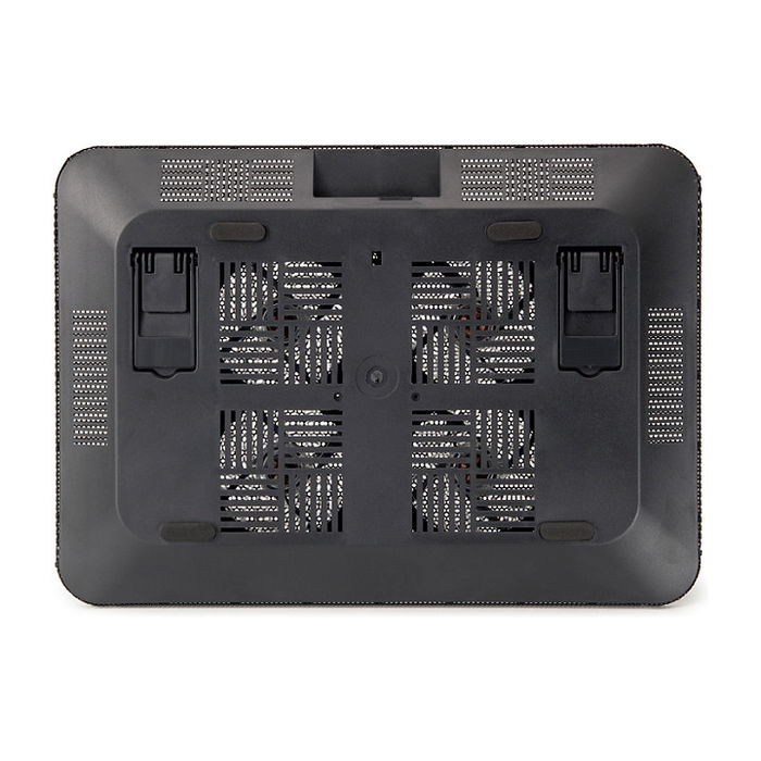 Conceptronic Refrigerador Portátil 4 Ventiladores USB 2.0 Negro Aluminio 15.6"