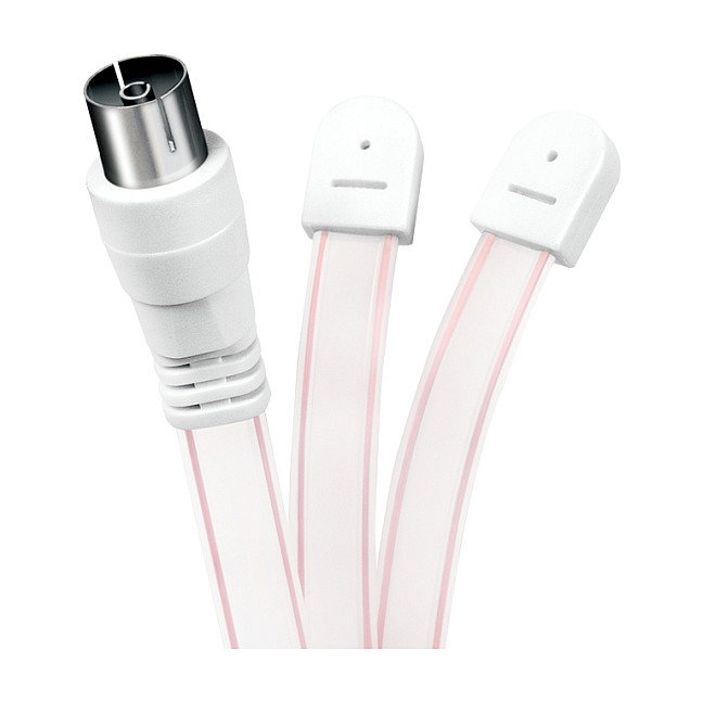 LogiLink Antena dipolo para radio FM con conector coaxial, interior LogiLink Antena dipolo para radio FM con conector coaxial, interior
