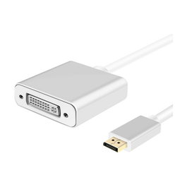 Helos Adaptador de Vídeo DisplayPort a DVI-D Premium, Plata
