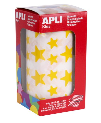 APLI Gomets Estrella Amarillo 12,5 mm y 19,5 mm