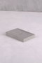 Aberto Design Jabonera de Hormigón Gris para Baño Moderno y Elegante, 11x8 cm