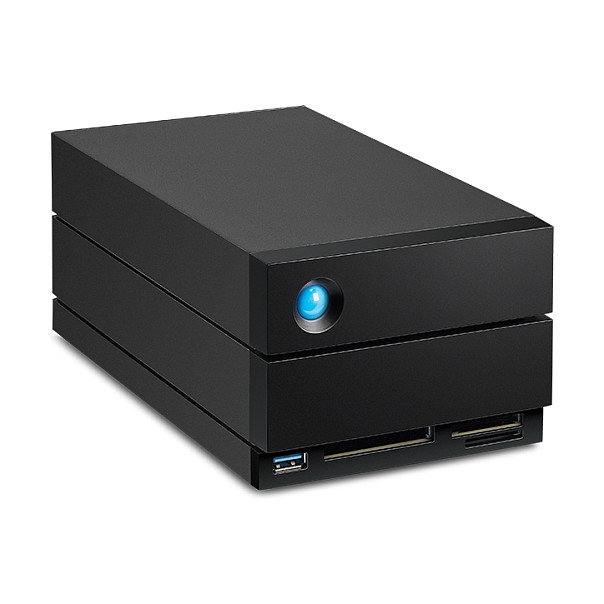 LaCie 2big Dock V2 60TB - Disco Duro de Escritorio Thunderbolt 3 y USB-C, DisplayPort 1.4, Color Negro, 118 x 93.3 x 217 mm, 3.86 kg