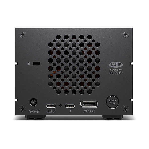 LaCie 2big Dock V2 60TB - Disco Duro de Escritorio Thunderbolt 3 y USB-C, DisplayPort 1.4, Color Negro, 118 x 93.3 x 217 mm, 3.86 kg