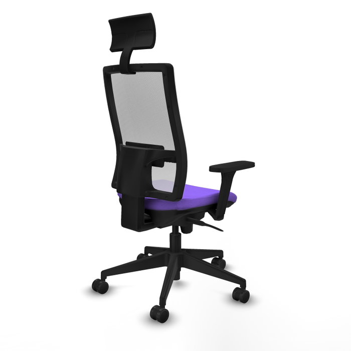 PIQUERAS Y CRESPO Silla de oficina Horna con mecanismo Sincro, Lila y Blanco PIQUERAS Y CRESPO Silla de oficina Horna con mecanismo Sincro, Lila y Blanco