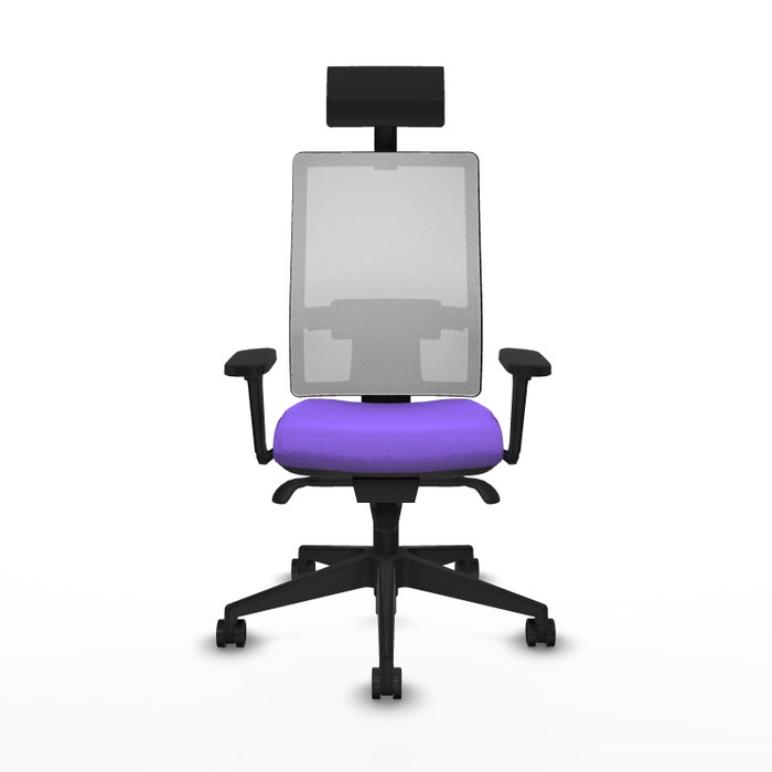 PIQUERAS Y CRESPO Silla de oficina Horna con mecanismo Sincro, Lila y Blanco PIQUERAS Y CRESPO Silla de oficina Horna con mecanismo Sincro, Lila y Blanco