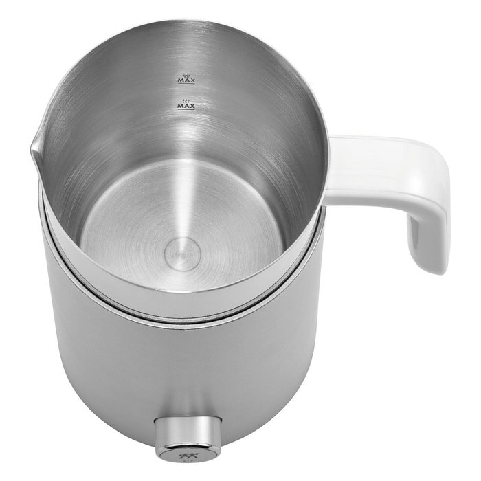 ZWILLING Enfinigy Milchschumer Calentador y Espumador de Leche Automático 400 ml, Acero Inoxidable, Plata, 600 W