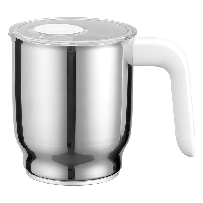 ZWILLING Enfinigy Milchschumer Calentador y Espumador de Leche Automático 400 ml, Acero Inoxidable, Plata, 600 W
