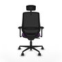 PIQUERAS Y CRESPO Silla de oficina Mardos con mecanismo Sincro, Morado y Negro
