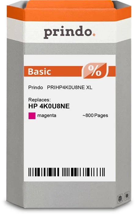 Prindo Basic XL Cartucho de tinta magenta compatible con HP 924e - 800 páginas Prindo Basic XL Cartucho de tinta magenta compatible con HP 924e - 800 páginas