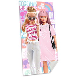 MATTEL Toalla Infantil Barbie 70x140cm Algodón 300gsm