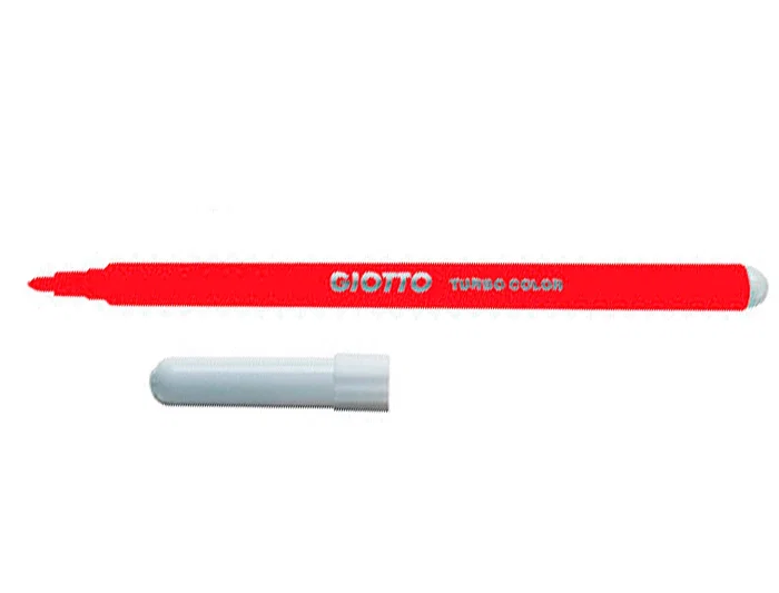 Giotto Rotulador Turbo Color Lavable Punta Bloqueada Unicolor Rojo