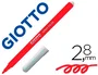 Giotto Rotulador Turbo Color Lavable Punta Bloqueada Unicolor Rojo