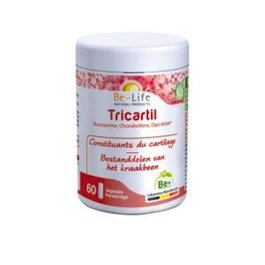 BE-LIFE Tricartil 60Cap. Glucosamina, Condroitina, MSM, Vitamina C y Manganeso para Cartílago