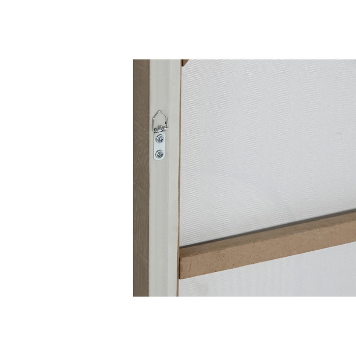 DKD Home Decor Set de 2 Cuadros Abstractos de Yute Beige y Blanco 62x82 cm DKD Home Decor Set de 2 Cuadros Abstractos de Yute Beige y Blanco 62x82 cm