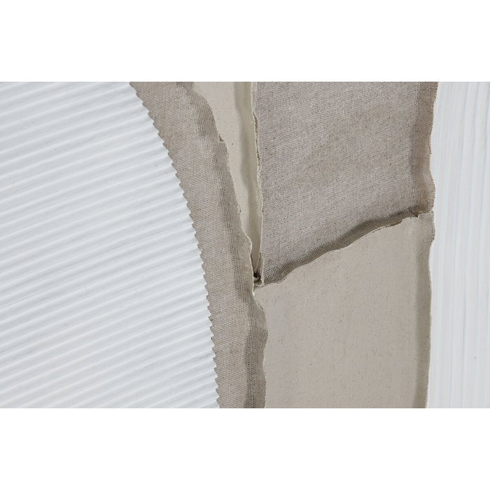 DKD Home Decor Set de 2 Cuadros Abstractos de Yute Beige y Blanco 62x82 cm DKD Home Decor Set de 2 Cuadros Abstractos de Yute Beige y Blanco 62x82 cm