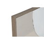 DKD Home Decor Set de 2 Cuadros Abstractos de Yute Beige y Blanco 62x82 cm