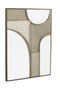 DKD Home Decor Set de 2 Cuadros Abstractos de Yute Beige y Blanco 62x82 cm
