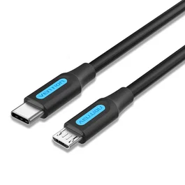 Vention Cable USB 2.0 COVBF USB-C a Micro-USB B, 1m, Negro
