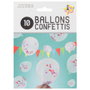 Party Time Juego De 10 Globos Con Confetti Para Decoración De Fiestas
