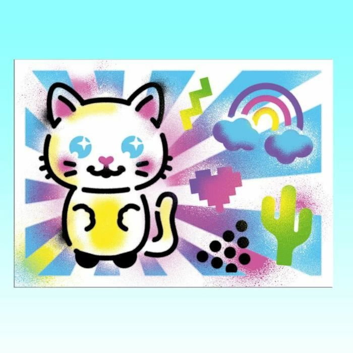 Canal Toys Airbrush Art Maletín de actividades con spray electrónico Canal Toys Airbrush Art Maletín de actividades con spray electrónico