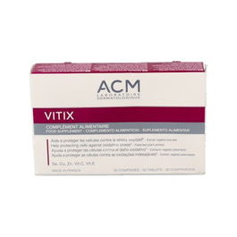 ACM LABORATOIRES Vitix 30 Comprimidos con Extracto de Melón, Vitaminas C, E, B9, B12 y Minerales para Protección Celular