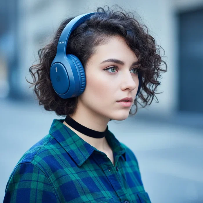 NGS Artica Tempest Auriculares Inalámbricos Plegables Azules