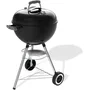 Weber Original Kettle 1502192 - Barbacoa de Carbón 47 cm, Termómetro Incorporado, Acero Esmaltado Negro, Para 6 Personas