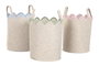 DKD Home Decor Cesta de Fieltro Surtido de Colores 30x30x39 cm