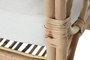 DKD Home Decor Fibre outdoor 23 Sofá Natural Blanco 195 x 72 x 78 cm