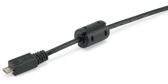 Equip 128551 Cable USB 2.0 A Macho a Micro-USB B Macho de 1.8m, Doble Blindaje, Plug and Play, Negro