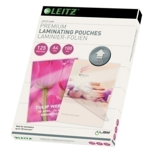 Leitz Bolsas de plastificar iLAM A4 125 micras, caja de 100 unidades Leitz Bolsas de plastificar iLAM A4 125 micras, caja de 100 unidades