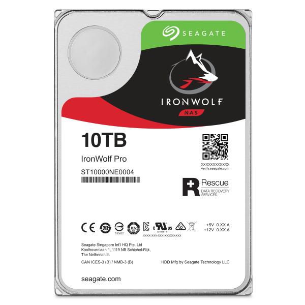 Seagate IronWolf Pro 10 TB HDD NAS - SATA 6 Gb/s 7200 RPM 256 MB Caché 3.5" - Disco Duro Interno (ST10000NE0004)
