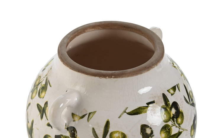 DKD Home Decor Jarrón de Gres Olivo Verde