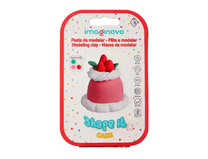 Imaginovo Pasta para modelar set de colores surtidos con instrucciones tarta de fresa