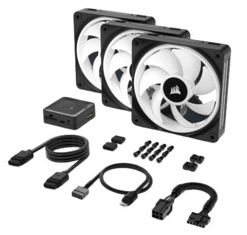 Corsair QX120 RGB Kit de Ventilador iCUE LINK PWM 120 mm Negro CO-9051002-WW