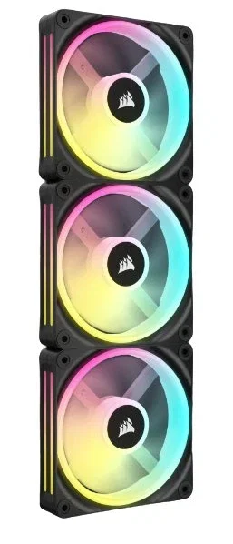Corsair iCUE LINK QX120 RGB Kit de 3 Ventiladores de 120 mm Negro Corsair iCUE LINK QX120 RGB Kit de 3 Ventiladores de 120 mm Negro