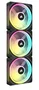 Corsair iCUE LINK QX120 RGB Kit de 3 Ventiladores de 120 mm Negro