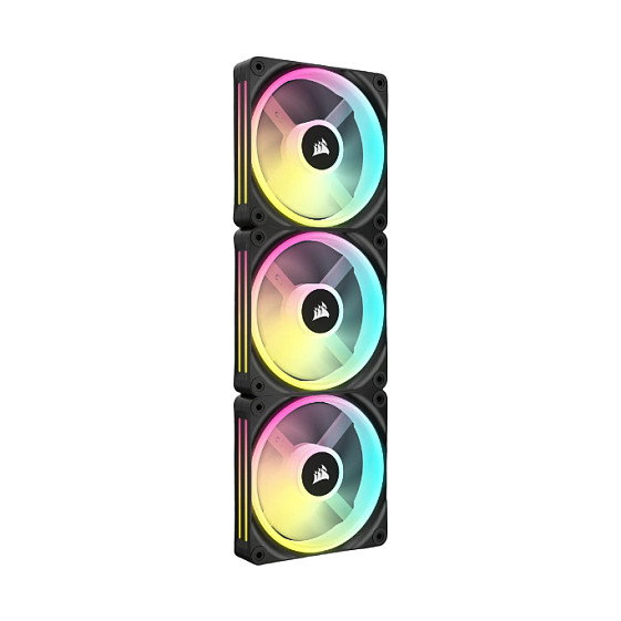 Corsair iCUE LINK QX120 RGB 120 mm Negro (3 piezas) Corsair iCUE LINK QX120 RGB 120 mm Negro (3 piezas)
