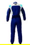 Omp OMPIA0-1874-A01-244-48 Traje de Carreras First Evo My2025 FIA 8856-2018 Navy Azul - Cyan Talla 48
