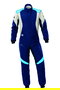 Omp OMPIA0-1874-A01-244-48 Traje de Carreras First Evo My2025 FIA 8856-2018 Navy Azul - Cyan Talla 48
