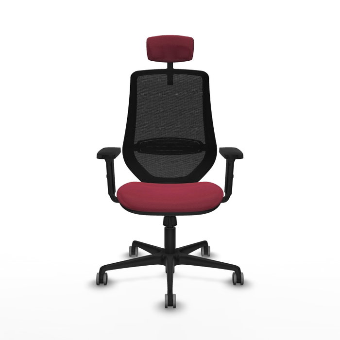 PIQUERAS Y CRESPO Silla de oficina Mardos con mecanismo Sincro, Granate y Negro PIQUERAS Y CRESPO Silla de oficina Mardos con mecanismo Sincro, Granate y Negro