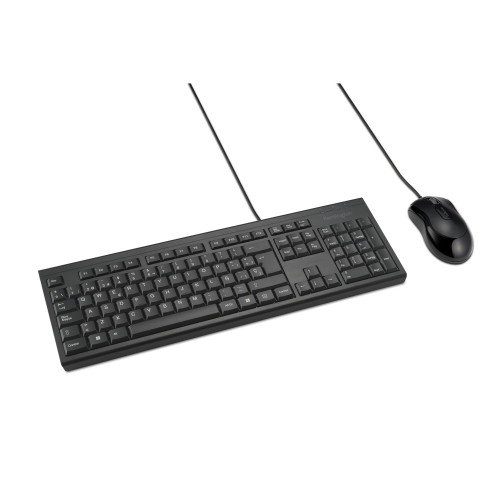 Kensington KM100 EQ Kit de teclado y ratón USB, Español, Negro Kensington KM100 EQ Kit de teclado y ratón USB, Español, Negro