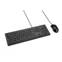 Kensington KM100 EQ Kit Teclado y Ratón USB para Oficina - Teclado Tamaño Completo Español QWERTY Negro con Teclas Táctiles y Resistente a Derrames