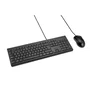 Kensington KM100 EQ Kit Teclado y Ratón USB para Oficina - Teclado Tamaño Completo Español QWERTY Negro con Teclas Táctiles y Resistente a Derrames