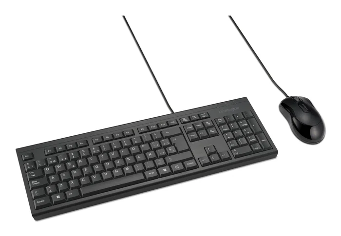 Kensington KM100 EQ Kit de teclado y ratón con cable Negro Kensington KM100 EQ Kit de teclado y ratón con cable Negro