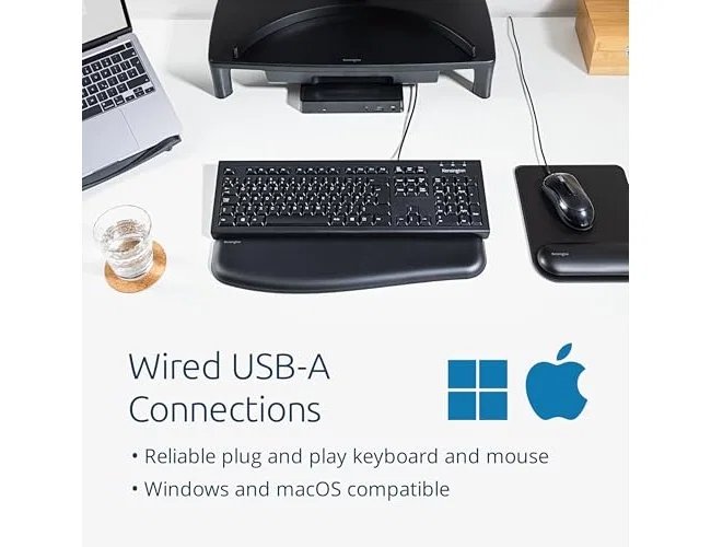 Kensington KM100 EQ Kit de Teclado y Ratón con Cable, Negro, Español Kensington KM100 EQ Kit de Teclado y Ratón con Cable, Negro, Español