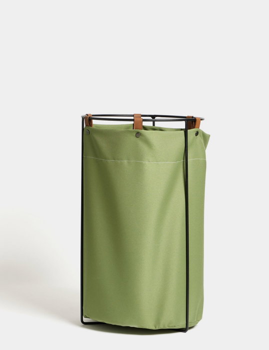 Hanah Home Edda - Green Cesta de Lavandería Verde Impermeable 40x40x70 cm