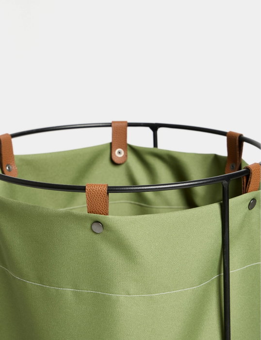 Hanah Home Edda - Green Cesta de Lavandería Verde Impermeable 40x40x70 cm