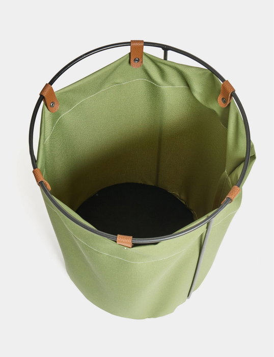 Hanah Home Edda - Green Cesta de Lavandería Verde Impermeable 40x40x70 cm