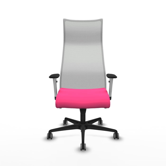 PIQUERAS Y CRESPO Sillón Albacete con Mecanismo Sincro, Rosa y Blanco